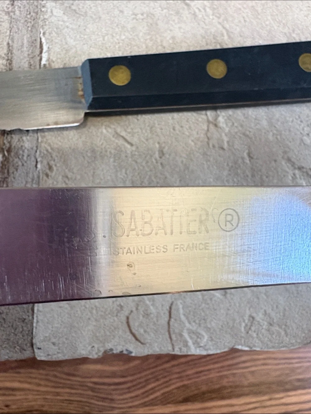 Sabatier Elephant round tip slicer and serrated bread knife